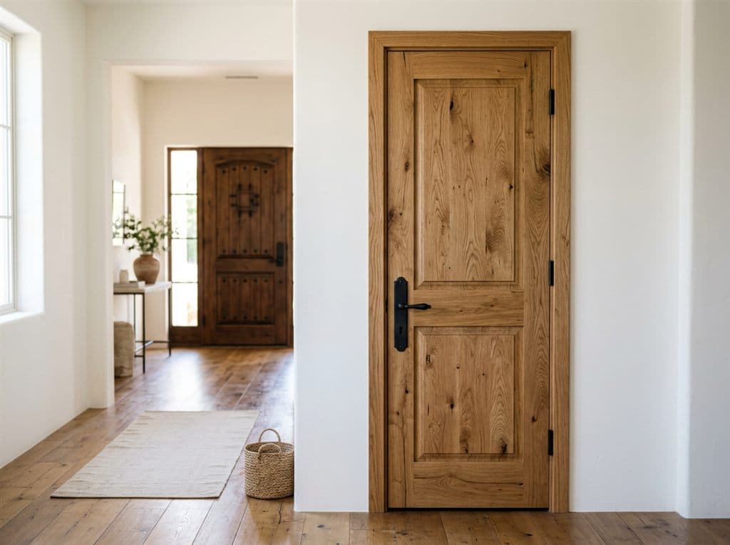 Puertas de madera a medida para interior y exterior en Ferrolterra