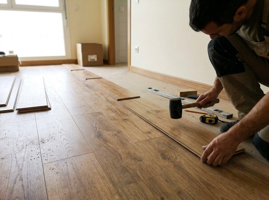 Foto 1 Suelos que aguantan el día a día: instalación de suelos laminados, tarima y SPC en Narón